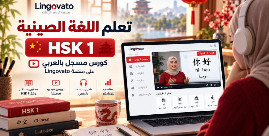 كورس اللغة الصينية HSK 1 للمبتدئين
